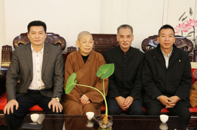 明慧法师来中心作客