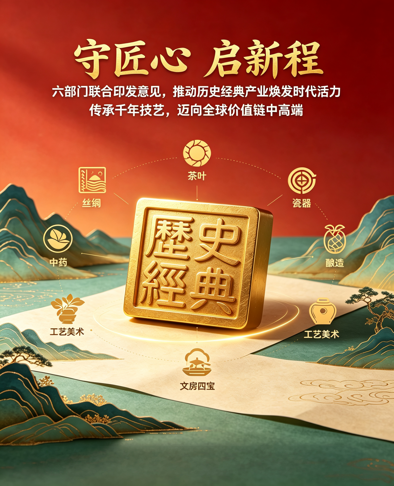 守匠心 启新程｜六部门印发意见，推动历史经典产业焕发时代活力